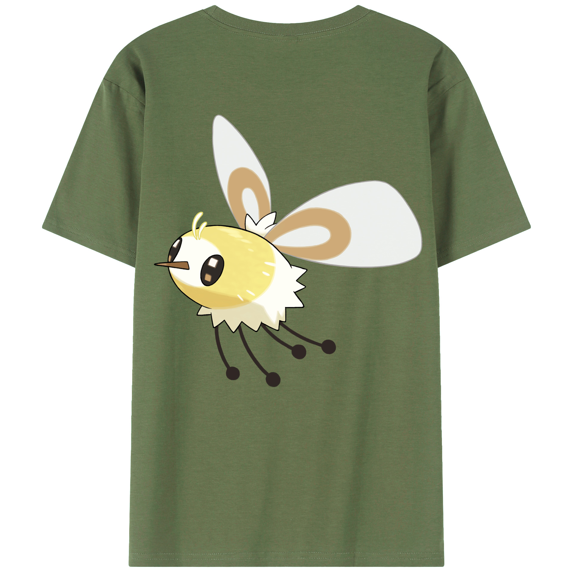 （画像用） ポケットモンスター Pokémon 綿100％ メンズ半袖Tシャツ（バックプリント） 通気性